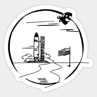 Launch pad SPACE Sticker